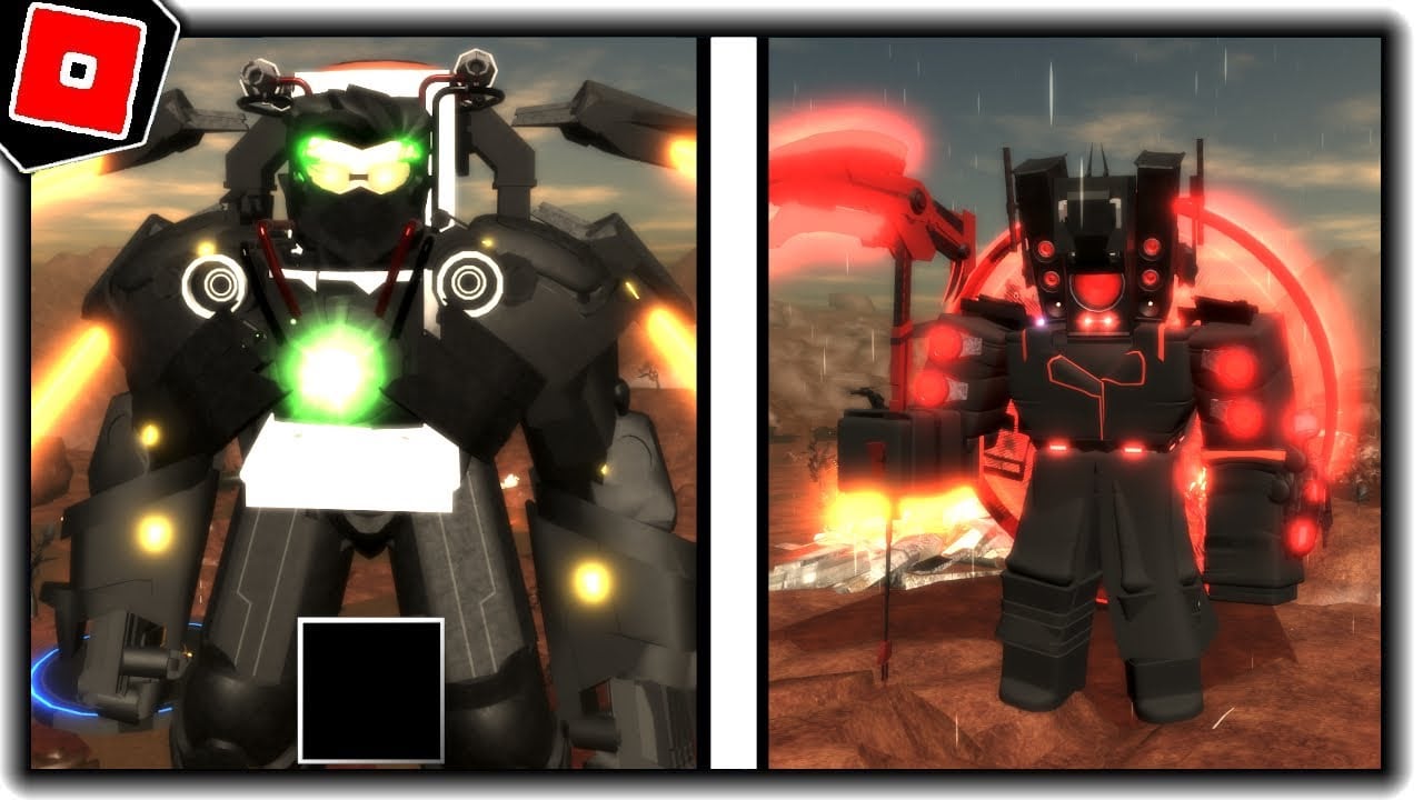 Vignette Roblox de Toilet Collapsed Universe montrant une scène de combat en jeu